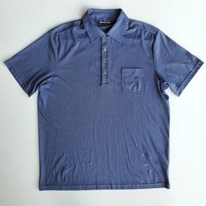 Michael Kors Men's Smokey Blue Polo Shirt